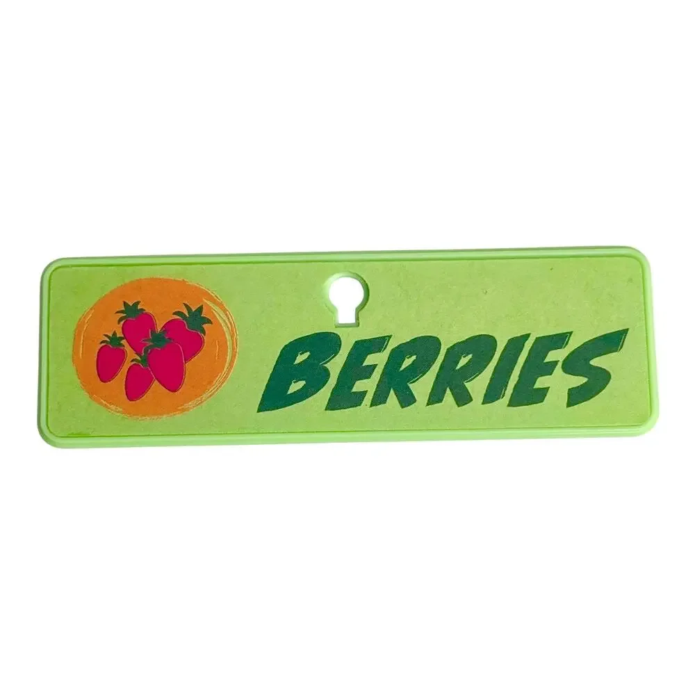 American Girl Kit Berries Garden Sign Strawberries Hanging Art Green Red 4.25”